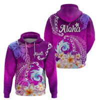 Hawaii Plumeria Flower Hoodie Plumeria FLowers And Polynesian Pattern TS04 - Polynesian Pride