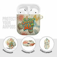 NZ Slang Sweet As Kiwi Shaka Sign AirPods Case New Zealand Surfboards Sun and Tropical Beach Retro