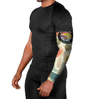 NZ Slang Sweet As Kiwi Shaka Sign Arm Sleeves New Zealand Surfboards Sun and Tropical Beach Retro