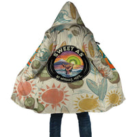 NZ Slang Sweet As Kiwi Shaka Sign Cloak New Zealand Surfboards Sun and Tropical Beach Retro