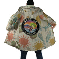 NZ Slang Sweet As Kiwi Shaka Sign Cloak New Zealand Surfboards Sun and Tropical Beach Retro