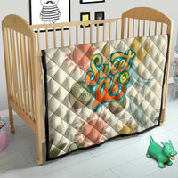 NZ Slang Sweet As Kiwi Shaka Sign Quilt New Zealand Surfboards Sun and Tropical Beach Retro
