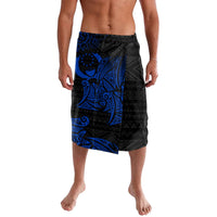 Pohnpei Federated States Of Micronesia Lavalava Polynesian Tribal Heritage Art With Blue Island Tattoo Patterns