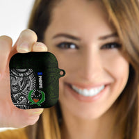 Pohnpei Federated States Of Micronesia AirPods Case Polynesian Tribal Heritage Art With Kaselehlie State Seal