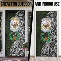 Pohnpei Federated States Of Micronesia Door Cover Polynesian Tribal Heritage Art With Kaselehlie State Seal