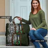 Pohnpei Federated States Of Micronesia Travel Bag Polynesian Tribal Heritage Art With Kaselehlie State Seal