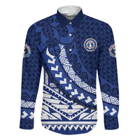 Northern Mariana Islands Saipan Family Matching Mermaid Dress and Hawaiian Shirt Polynesian Tribal Pattern - Commonwealth Seal Art