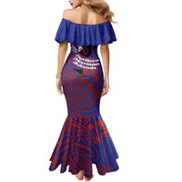 Saipan Northern Mariana Islands Mermaid Dress Polynesian Tribal Tattoo Art With Hibiscus Flowers And Seal