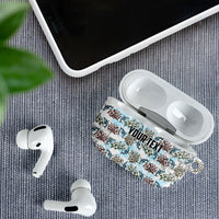 Personalized Masefau American Samoa AirPods Case Vintage Whale Hibiscus Ocean Waves
