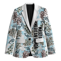 Personalized Masefau American Samoa Blazer Vintage Whale Hibiscus Ocean Waves