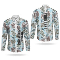 Personalized Masefau American Samoa Couples Matching Tank Maxi Dress and Long Sleeve Button Shirt Vintage Whale Hibiscus Ocean Waves