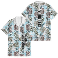 Personalized Masefau American Samoa Family Matching Off Shoulder Maxi Dress and Hawaiian Shirt Vintage Whale Hibiscus Ocean Waves