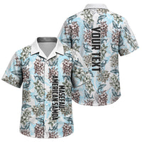 Personalized Masefau American Samoa Family Matching Off Shoulder Short Dress and Hawaiian Shirt Vintage Whale Hibiscus Ocean Waves