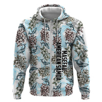 Personalized Masefau American Samoa Hoodie Vintage Whale Hibiscus Ocean Waves