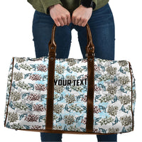 Personalized Masefau American Samoa Travel Bag Vintage Whale Hibiscus Ocean Waves