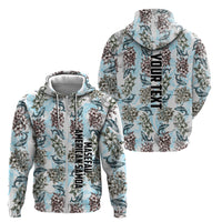 Personalized Masefau American Samoa Zip Hoodie Vintage Whale Hibiscus Ocean Waves