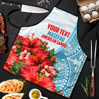 Personalized American Samoa Masefau Apron Hibiscus Tropical Floral Whale Polynesian Tribal Pattern
