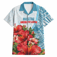 Personalized American Samoa Masefau Hawaiian Shirt Hibiscus Tropical Floral Whale Polynesian Tribal Pattern