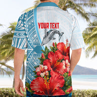 Personalized American Samoa Masefau Hawaiian Shirt Hibiscus Tropical Floral Whale Polynesian Tribal Pattern