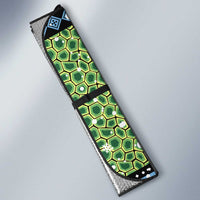 Micronesia Christmas Auto Sun Shade with Santa Turtle Coral Reef and Holiday Ocean Pattern - Polynesian Pride