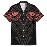 Feminine Polynesian Family Matching Off Shoulder Long Sleeve Dress and Hawaiian Shirt Mandala Tattoo Style TS04 Dad's Shirt - Short Sleeve Black - Polynesian Pride