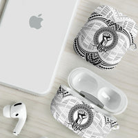 Aiga Samoa Raised Fist AirPods Case Polynesian Tribal Tattoo Art Family Pride