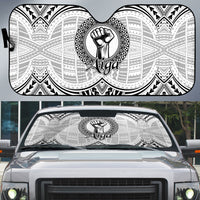 Aiga Samoa Raised Fist Auto Sun Shade Polynesian Tribal Tattoo Art Family Pride