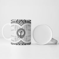 Aiga Samoa Raised Fist Ceramic Mug Polynesian Tribal Tattoo Art Family Pride