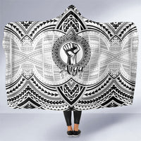 Aiga Samoa Raised Fist Hooded Blanket Polynesian Tribal Tattoo Art Family Pride