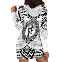 Aiga Samoa Raised Fist Hoodie Dress Polynesian Tribal Tattoo Art Family Pride