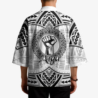 Aiga Samoa Raised Fist Kimono Polynesian Tribal Tattoo Art Family Pride