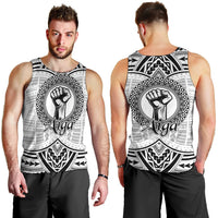 Aiga Samoa Raised Fist Men Tank Top Polynesian Tribal Tattoo Art Family Pride