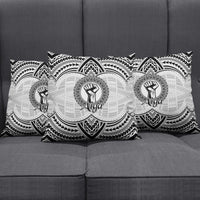 Aiga Samoa Raised Fist Pillow Cover Polynesian Tribal Tattoo Art Family Pride
