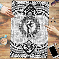 Aiga Samoa Raised Fist Puzzle Polynesian Tribal Tattoo Art Family Pride