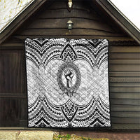 Aiga Samoa Raised Fist Quilt Polynesian Tribal Tattoo Art Family Pride