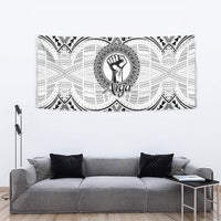 Aiga Samoa Raised Fist Tapestry Polynesian Tribal Tattoo Art Family Pride