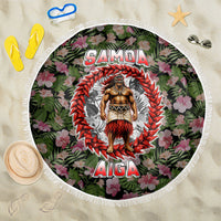 Samoa Aiga Polynesian Beach Blanket Tropical Floral Hibiscus Pattern Island Heritage