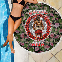 Samoa Aiga Polynesian Beach Blanket Tropical Floral Hibiscus Pattern Island Heritage