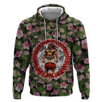 Samoa Aiga Polynesian Hoodie Tropical Floral Hibiscus Pattern Island Heritage