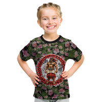 Samoa Aiga Polynesian Kid T Shirt Tropical Floral Hibiscus Pattern Island Heritage
