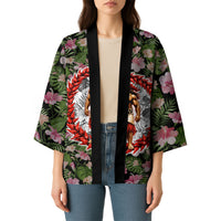Samoa Aiga Polynesian Kimono Tropical Floral Hibiscus Pattern Island Heritage