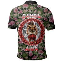 Samoa Aiga Polynesian Polo Shirt Tropical Floral Hibiscus Pattern Island Heritage