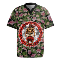 Samoa Aiga Polynesian Rugby Jersey Tropical Floral Hibiscus Pattern Island Heritage