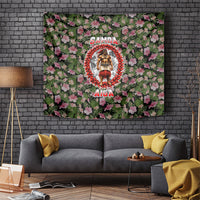 Samoa Aiga Polynesian Tapestry Tropical Floral Hibiscus Pattern Island Heritage