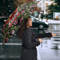 Samoa Aiga Polynesian Umbrella Tropical Floral Hibiscus Pattern Island Heritage