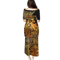 Zodiac Scorpio Puletasi Polynesian in Orange TS04 - Polynesian Pride