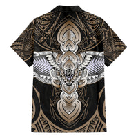 Polynesian Hawaii Tattoo Family Matching Short Sleeve Bodycon Dress and Hawaiian Shirt TS04 - Polynesian Pride
