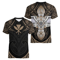 Polynesian Hawaii Tattoo Women V Neck T Shirt TS04 - Polynesian Pride