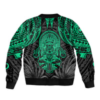 Polynesian Bomber Jacket Abstract Tiki TS04 - Polynesian Pride