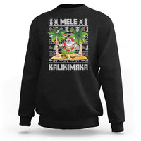 Mele Kalikimaka Santa Hawaiian Christmas Hula Dance Sweatshirt TS09 Black - Polynesian Pride